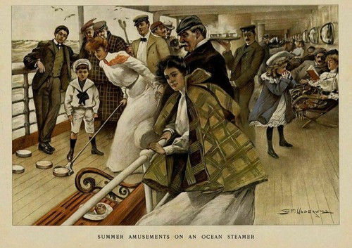 Shuffleboard summer amusements - shuffleboard,